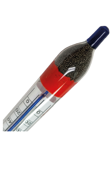 Termohidrómetro-Rango 37-49 API, 0-102 °F